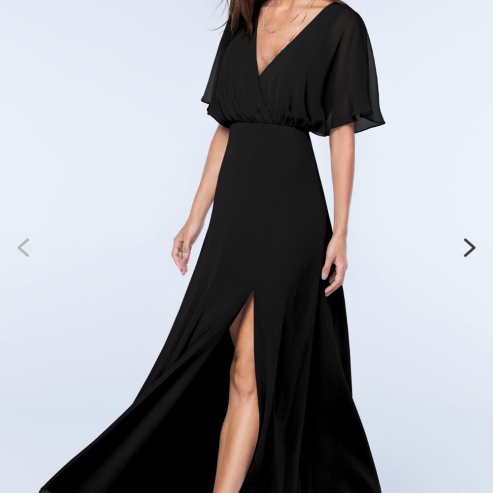 Watters Black Bridesmaid Dress Lottie Style #2513